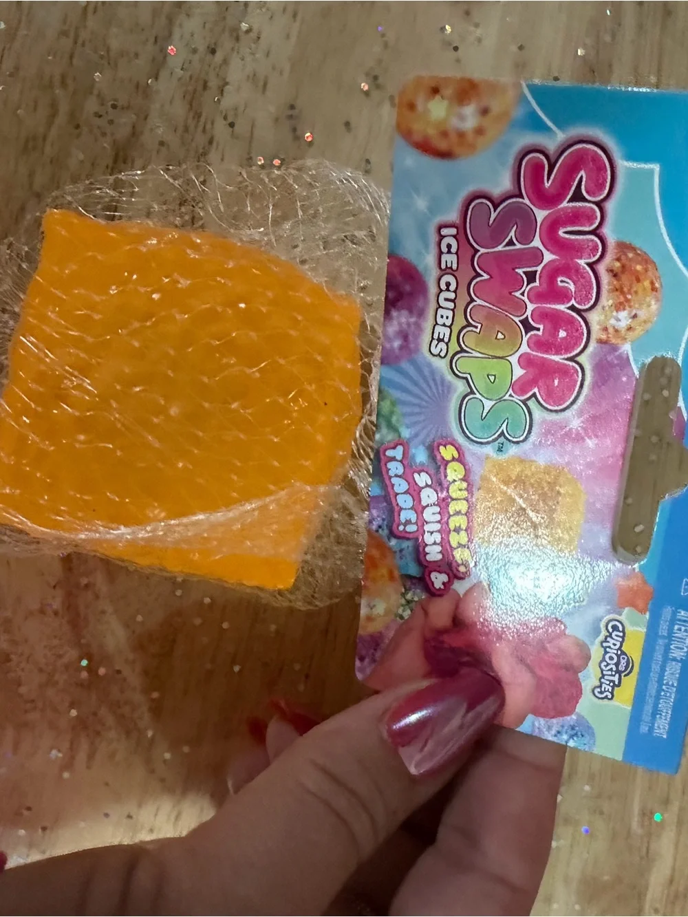 Sugar Swaps- Orange Ice Cube Sensory Squishy